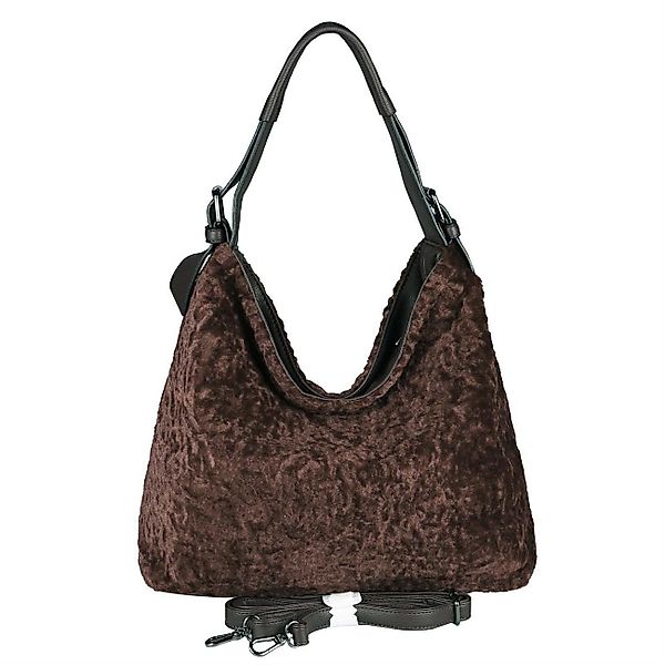 ITALYSHOP24 Schultertasche Damen PELZTASCHE Shopper Handtasche günstig online kaufen