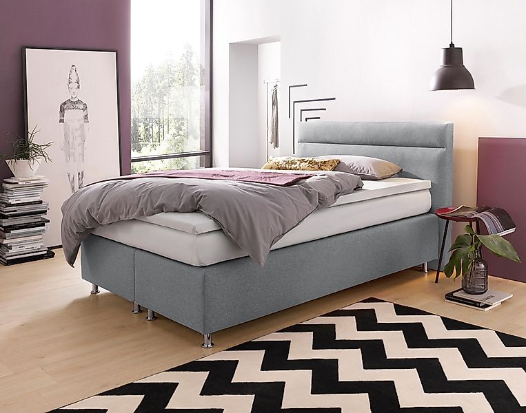 Westfalia Schlafkomfort Boxspringbett wahlweise mit LED-Beleuchtung günstig online kaufen