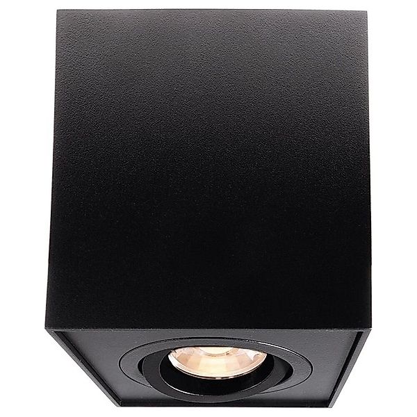 Deckenspot Bengala eckig, schwarz, Alu, GU10, schwenkbar günstig online kaufen