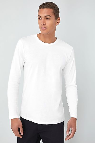 Next Langarmshirt Rundhalsshirt – Regular Fit (1-tlg) günstig online kaufen