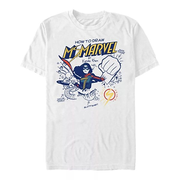 Marvel - Ms. Marvel - Ms. Marvel HOW TO DRAW MS MARVEL - Männer T-Shirt günstig online kaufen