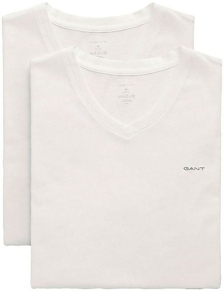 Gant Unterziehshirt V-NECK T-SHIRT 2-PACK (Packung, 2-St., 2er) mit Markenl günstig online kaufen