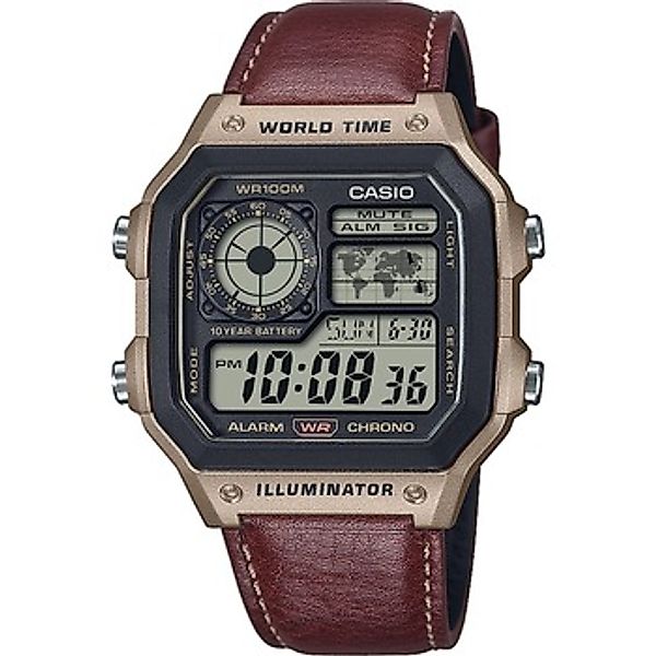 CASIO Digitaluhr Herrenuhr Digital mit Lederband günstig online kaufen