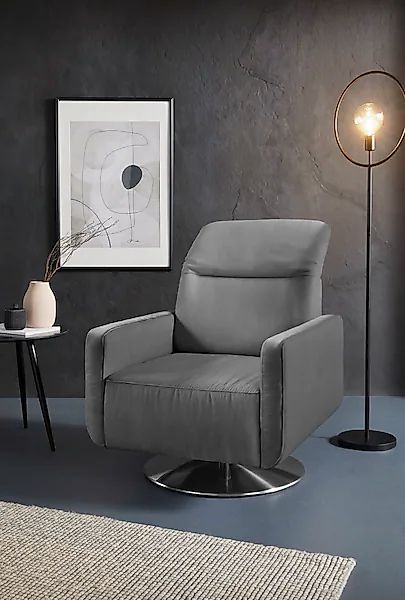 sit&more Drehsessel »Gizeh«, inklusive Kopfteilverstellung, mit Federkern günstig online kaufen