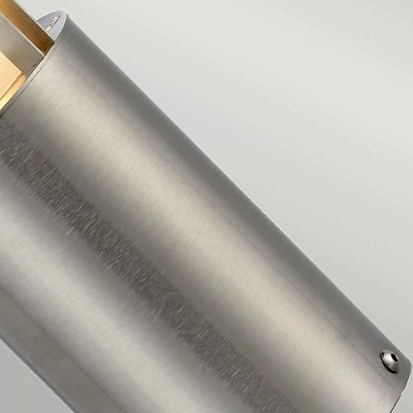 Sockelleuchte Paignton aus rostfreiem Stahl silber günstig online kaufen
