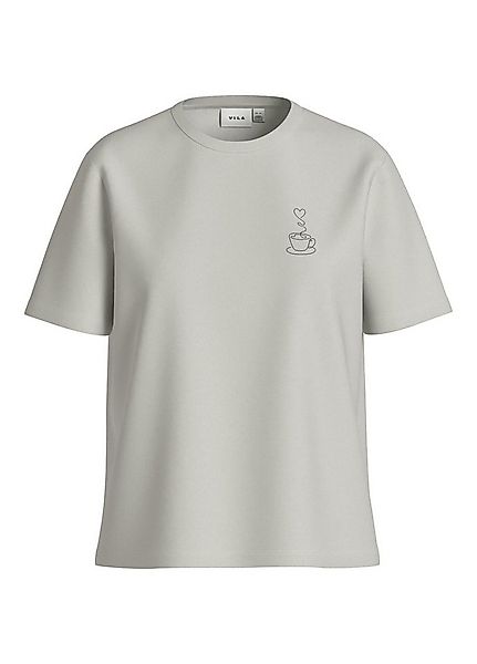 Vila Kurzarmshirt VISYBILLA FRENCH O-NECK S/S TOP/PB/LC günstig online kaufen