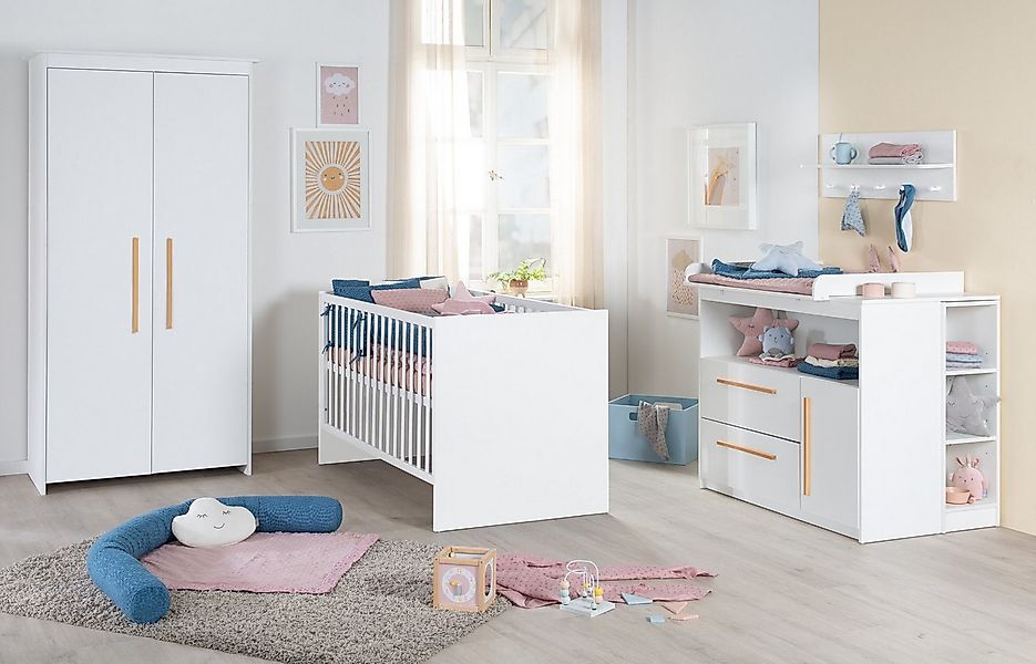 roba® Babyzimmer-Komplettset Lilo 3-teilig, Mitwachsend durch Höhenverstell günstig online kaufen