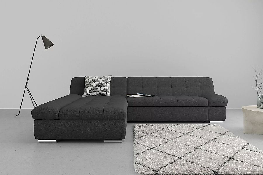 DOMO collection Ecksofa »Mona L-Form«, wahlweise mit Bettfunktion günstig online kaufen