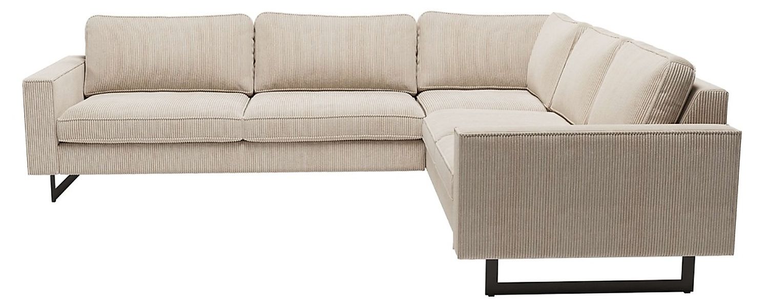 Places of Style Ecksofa »Pinto, XXL, 250/290 cm, langer Schenkel, Ottomane« günstig online kaufen
