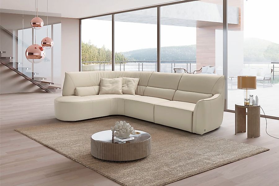 Egoitaliano Ecksofa "Puffy, extravagant & edel, Retro Designsofa, hoher Sit günstig online kaufen