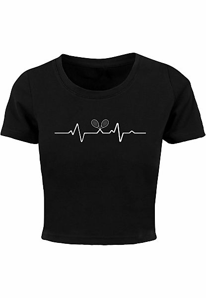 Merchcode T-Shirt "Merchcode Damen Ladies Tennis Beats Cropped Tee", (1 tlg günstig online kaufen