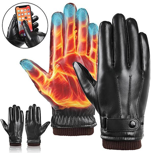 BTTO Lederhandschuhe Herren Touchscreen Texting Lederhandschuhe günstig online kaufen