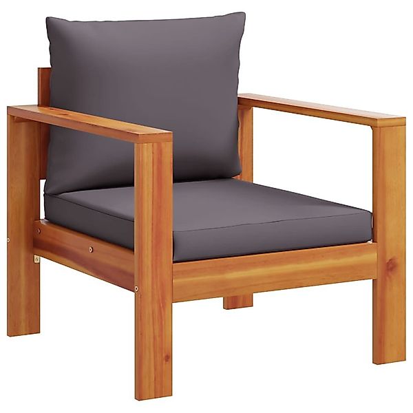 vidaXL Sofaelement Gartensessel mit Kissen Massivholz günstig online kaufen