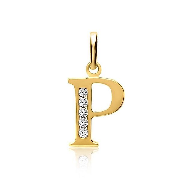 Unique Buchstabenanhänger 333er Gold Kettenanhänger Buchstabe P GP0147 günstig online kaufen
