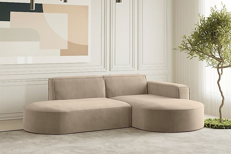 Fun Möbel Ecksofa Designersofa PALMA XS in Stoff Scala oder Noel, Auch mit günstig online kaufen