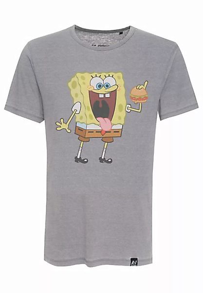 Recovered T-Shirt SpongeBob Eating Burger Relaxed GOTS zertifizierte Bio-Ba günstig online kaufen