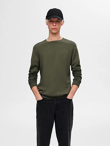 SELECTED Strickpullover "SLHBERG CREW NECK NOOS" Baumwolle, regular fit günstig online kaufen