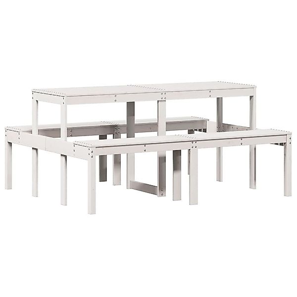 vidaXL Gartentisch Picknicktisch 160x134x75 cm Massivholz günstig online kaufen