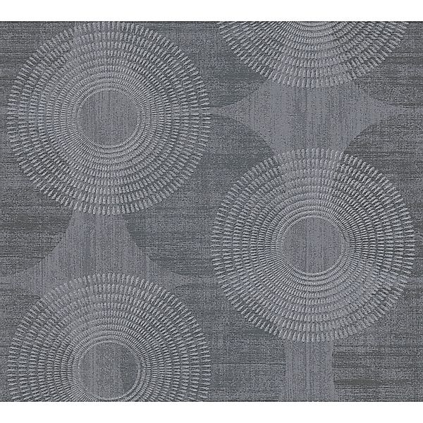 A.S. Création Tapete Punktmuster Grau und Weiß 53 cm x 10,05 m AS-378322 günstig online kaufen