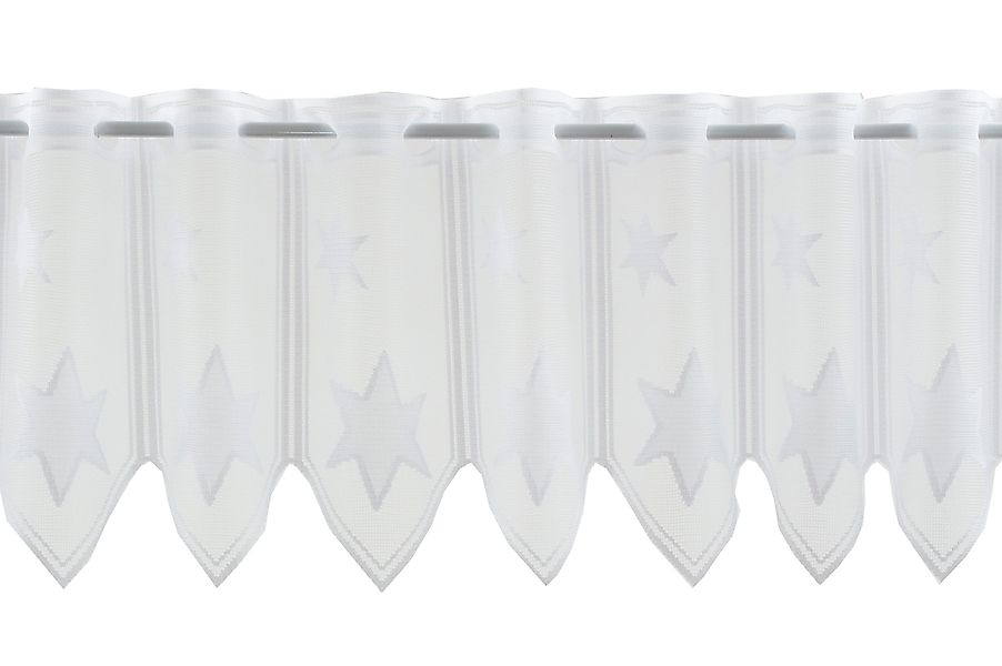 Gardinen Kranzusch Scheibengardine Sterne, Stangendurchzug, transparent, günstig online kaufen