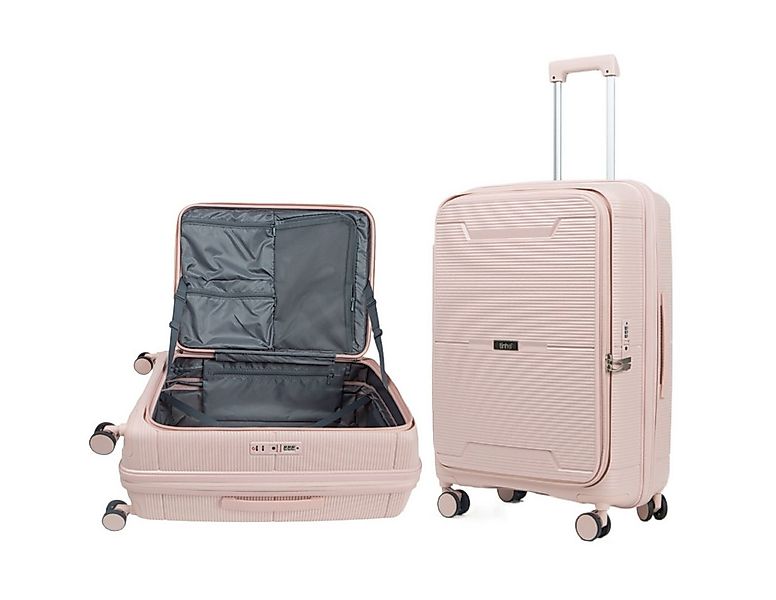 Super Solu Hartschalen-Trolley Erweiterbarer Hartschalenkoffer, Frontöffnun günstig online kaufen