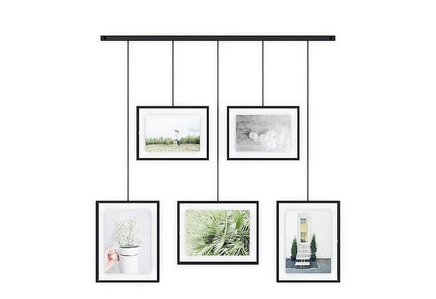 Umbra Bilderrahmen Collage Bilder-Display Exhibit 5er-Set schwarz günstig online kaufen