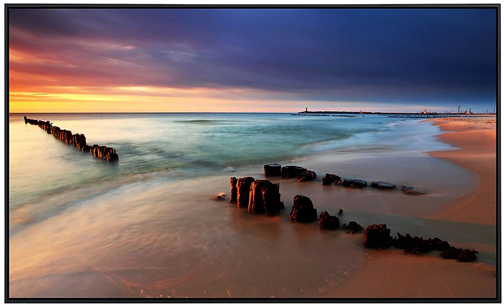 Papermoon Infrarotheizung »Baltic Beach Sonnenaufgang«, sehr angenehme Stra günstig online kaufen