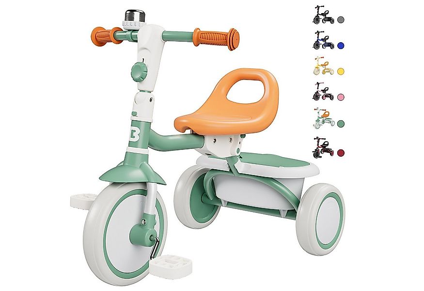 besrey Dreirad Dreirad Kinderdreirad Kinderfahrrad mit Spielkorb, Klingel, günstig online kaufen