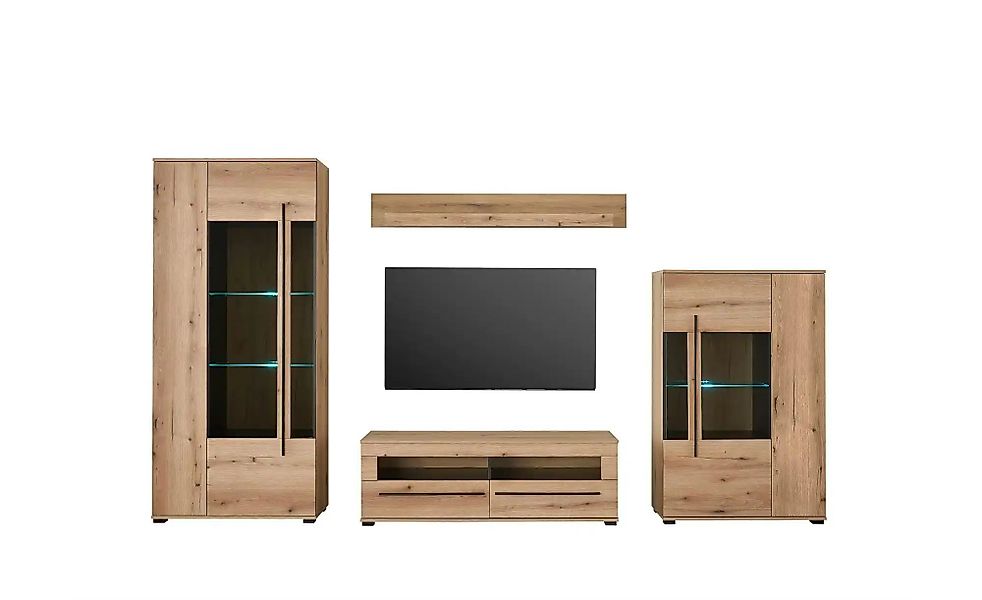 Wohnwand  Caprioli ¦ braun ¦ Maße (cm): B: 340 H: 200 T: 42.0 Kommoden & Si günstig online kaufen