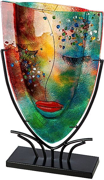 Casablanca by Gilde Tischvase "Gesichtsvase oval Violet lila H. 49 cm", (1 günstig online kaufen