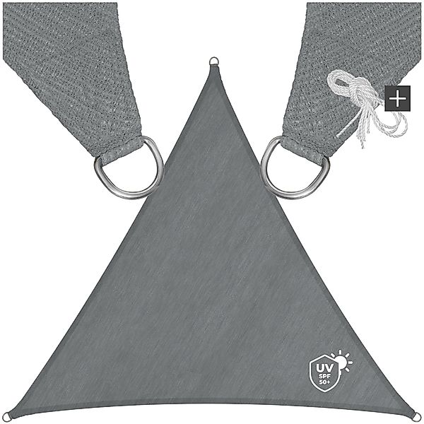 tectake Sonnensegel, (Set, 3,6 x 3,6 günstig online kaufen