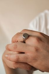 Hey Happiness Siegelring ohne Stein, für günstig online kaufen