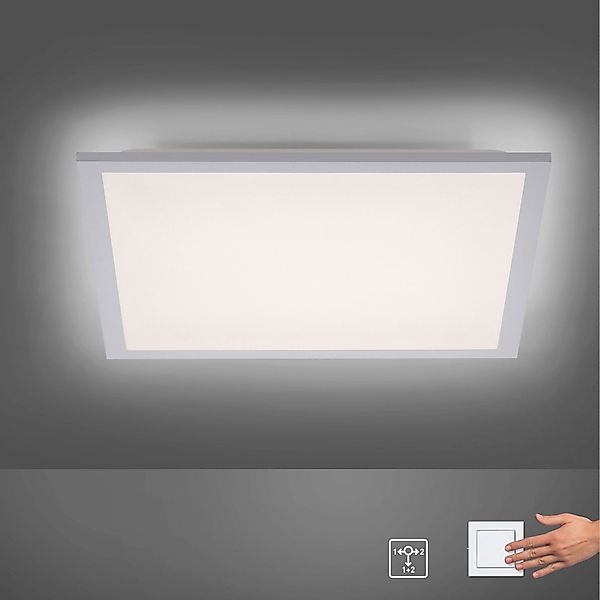 JUST LIGHT LED Deckenleuchte »FLAT«, 2 flammig, Leuchtmittel LED-Board-LED- günstig online kaufen