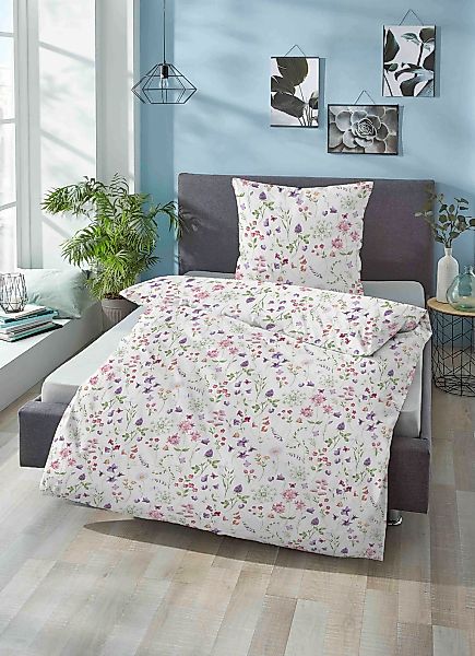 Biberna Bettwäsche "Mikael" 2 Stk. tlg. Linon Qualität aus 100% Baumwolle günstig online kaufen