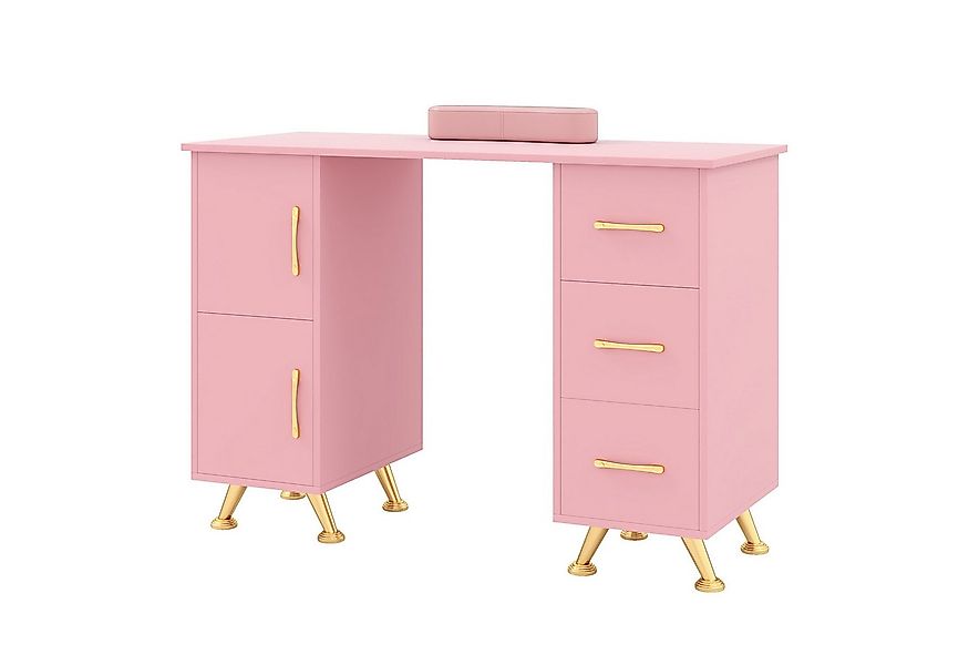 COSTWAY Schminktisch, Maniküretisch,Nageltisch mit 3 Schubladen, Holz günstig online kaufen