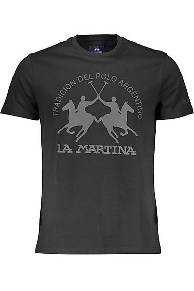 La Martina T-Shirt Elegantes Schwarzes T-Shirt günstig online kaufen