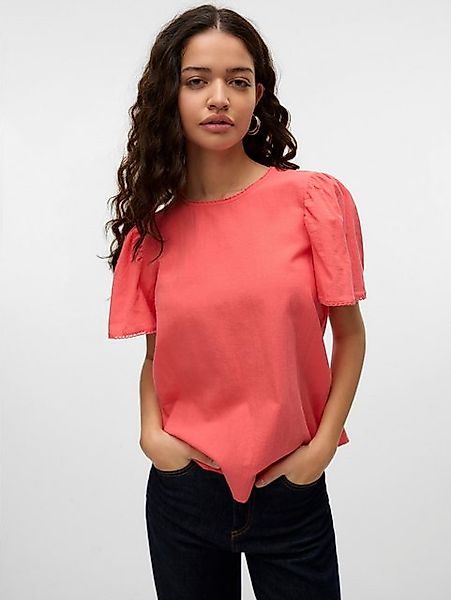 Vero Moda Kurzarmbluse VMPRETTY SS TOP WVN GA NOOS günstig online kaufen