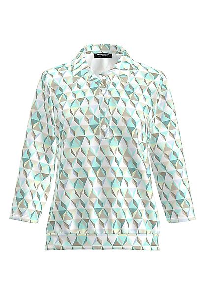 FRANK WALDER Langarm-Poloshirt aus Ecovero Viskose günstig online kaufen
