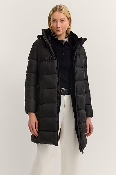 bugatti Steppmantel Loose Fit mit Kunstfell günstig online kaufen
