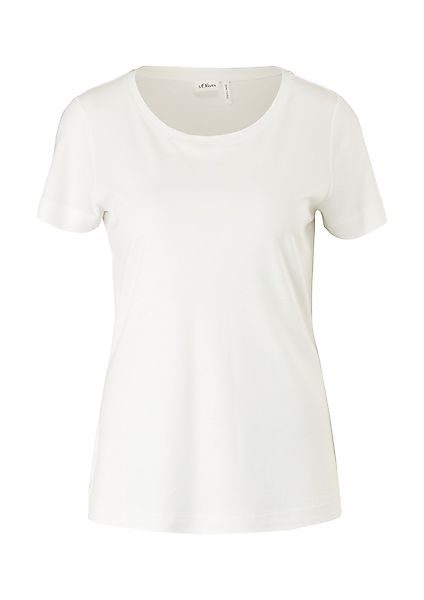 s.Oliver BLACK LABEL Kurzarmshirt T-Shirt aus Lyocell günstig online kaufen