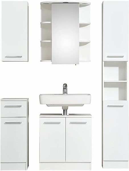Saphir Badmöbel-Set "Quickset 335 5-teilig, Waschbeckenunterschrank mit LED günstig online kaufen
