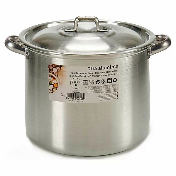 Dauerkochtopf Silber Aluminium Silberfarben (20 X 17 X 23 Cm) ((3 L)) günstig online kaufen