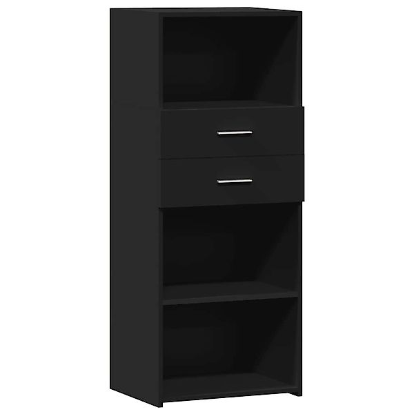 vidaXL Highboard Schwarz 50x42,5x124 cm Holzwerkstoff 846174 günstig online kaufen