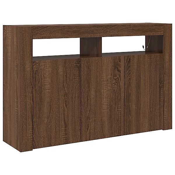 vidaXL Sideboard Sideboard Braune Eiche Verarbeitetes günstig online kaufen