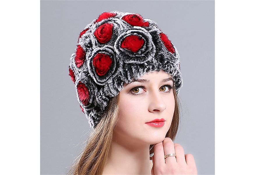 autolock Jerseymütze Frauen Mütze, hergestellt aus Kaninchenfell günstig online kaufen