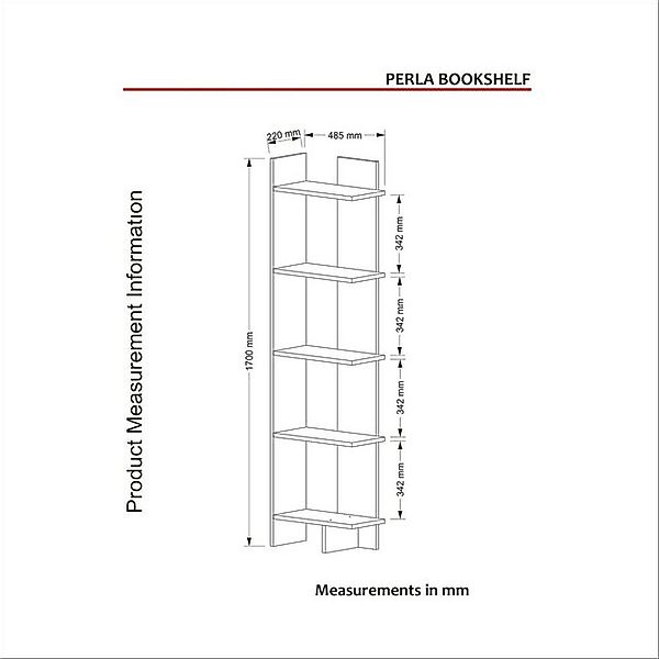 Skye Decor Bücherregal 100% MELAMINE COATED PARTICLE BOARD, 170 cm x 22 cm günstig online kaufen