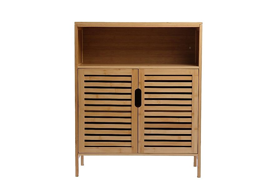 AD.CON Badregal Badezimmerschrank Bambus Badregal Badschrank mit 3 Ablagen günstig online kaufen