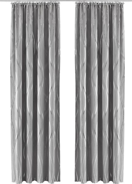 my home Vorhang "Prag" Kräuselband 1 Stk. tlg. Verdunkelungsvorhang, einsei günstig online kaufen