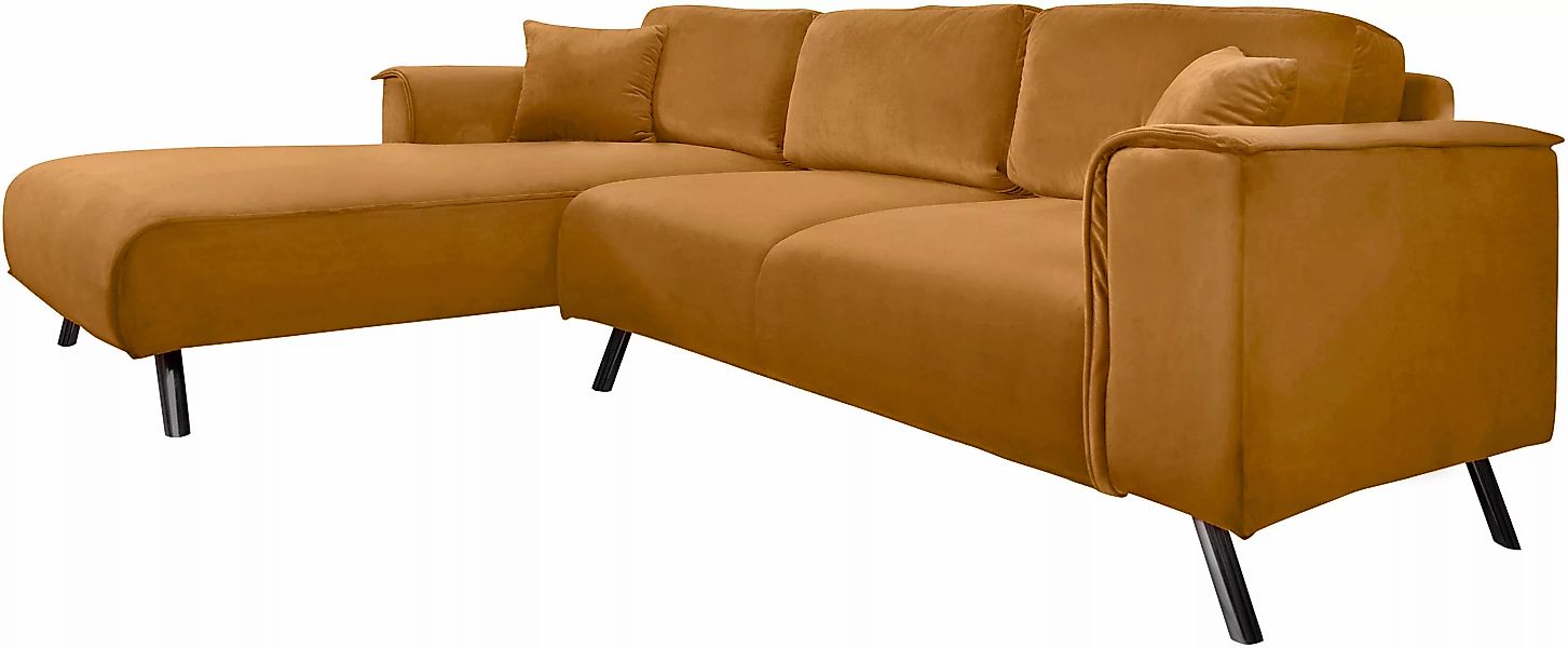 INOSIGN Ecksofa "Malaga L-Form", Deckenoptik auf Recamiere und Armlehne günstig online kaufen