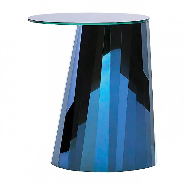 ClassiCon - Pli Beistelltisch hoch - saphir-blau/Kristallglas 53x42cm/H 65c günstig online kaufen